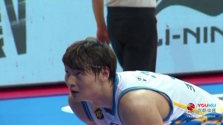 CBA 18/19赛季 福建VS八一第二节：王哲林转身上篮得手，福建38-29打停八一