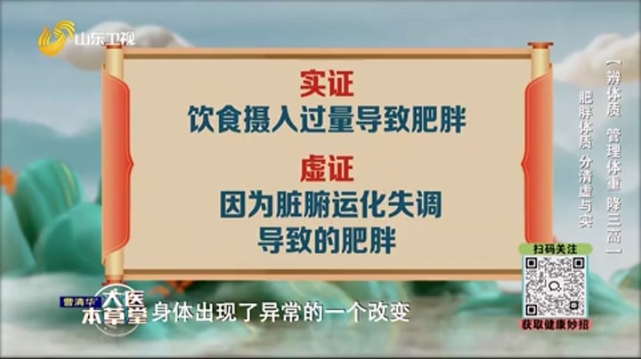 大医本草堂 辨体质 管理体重 降三高
