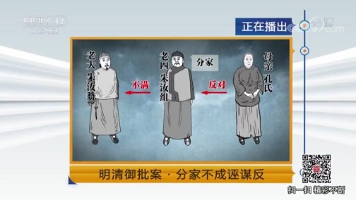 法律讲堂 《法律讲堂(文史版)》 20180923 明清御批案·分家不成诬谋反