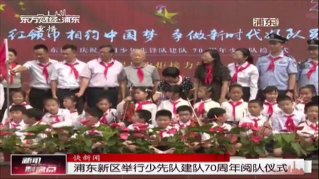 新闻制高点 浦东新区举行少先队建队70周年阅读队仪式
