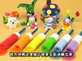 方块熊之黏土创意工坊 方块熊 小白兔，学颜色
