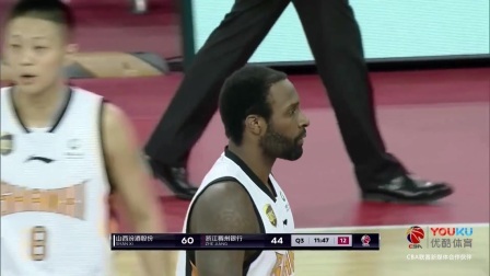 CBA 18/19赛季 山西VS浙江第三节：保罗扛旗追分，三节战罢山西82-78领先