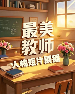 最美教师人物短片展播 海报