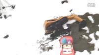 月采亲子游戏 2016 雪花纷飞 挖掘机工程车挖奇挖奥特曼蛋 粉红小猪妹豪车拦路 193