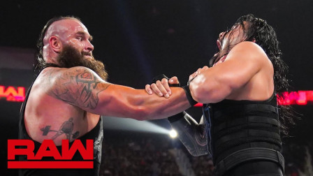 WWE RAW 2019 【RAW 07/15】毒蛇RKO三连发，淘汰大E萨米和罗门，最后倒在断头脚下