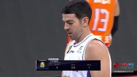 CBA 18/19赛季 天津VS上海第一节：罗切斯特引领两拨攻击波率队首节领先15分