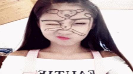 猿创精选 萌妹用喉咙加波浪眉抖音 这下终于明白什么叫颜艺了 174