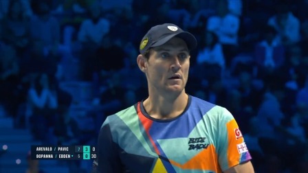 【全场回放】阿雷瓦洛/帕维奇2-0波帕纳/埃布登 2024ATP年终总决赛小组赛
