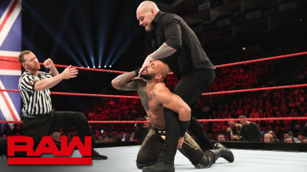 WWE RAW 2019 【RAW 05/13】独狼截住李科学的进攻