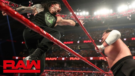 WWE RAW 2019 【RAW 07/22】罗门伦斯释放飞冲肩拿下大乔