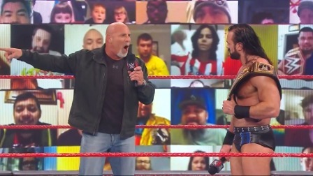 WWE RAW1441期回放-中文原声：德鲁卫冕腰带遭战神高柏复出约战