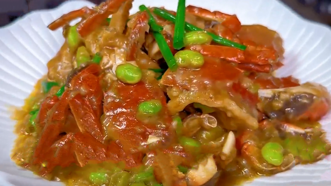 人气美食 六月黄上市 家常菜面拖蟹