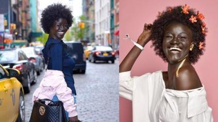 19岁黑妹坚持自我成网红 曾被劝漂白皮肤