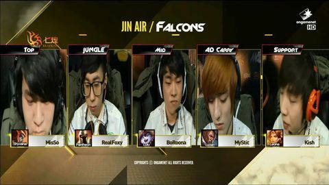 ogn大师赛 0223 三星 VS JinAir 第一场