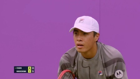 【全场回放】中岛布兰登1-1埃文斯（退赛）2024ATP500女王杯 男单第一轮