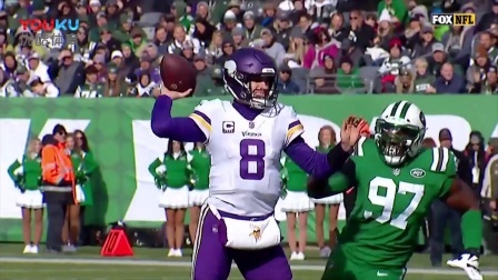 【NFL第7周比赛集锦】维京人37-17喷气机