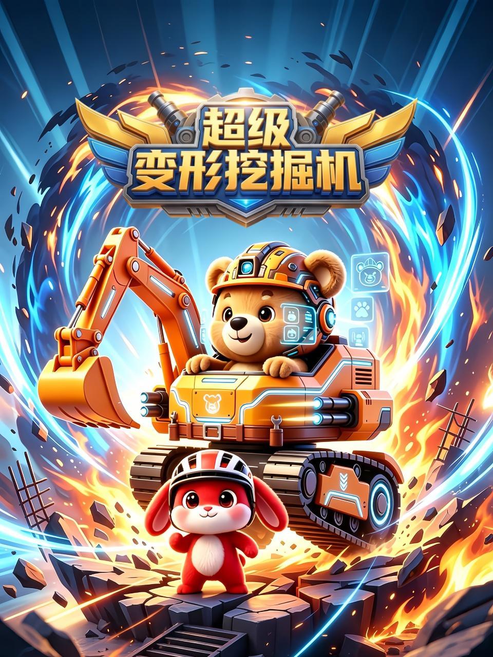 超级变形挖掘机