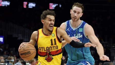2021-2022赛季NBA集锦 黄蜂130-127老鹰 布里奇斯32分乌布雷关键3+1杨空砍