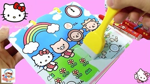 玩具益趣园 凯蒂猫遇水变色绘本