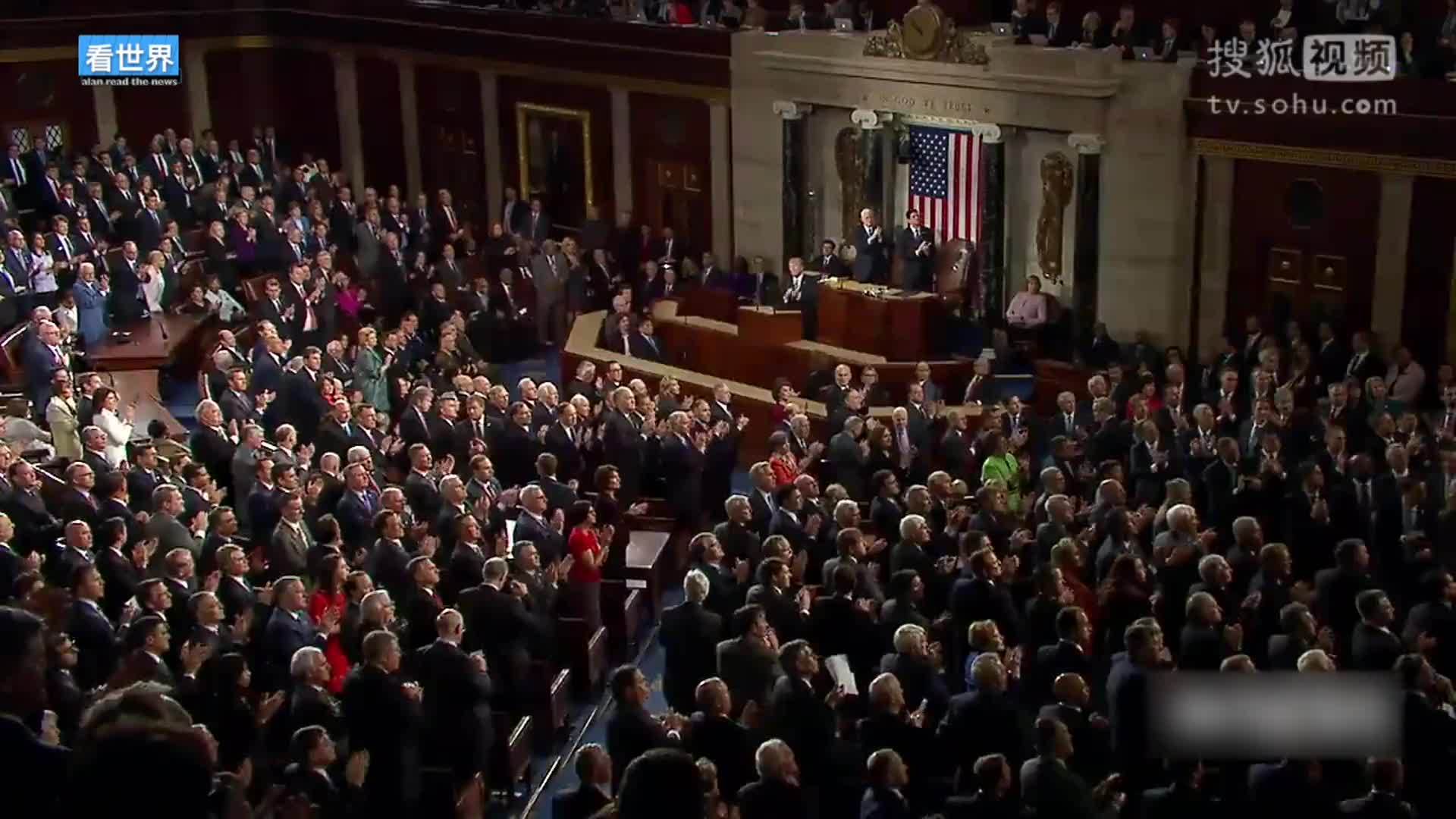美国总统特朗普就职典礼 特朗普国会演说完整版