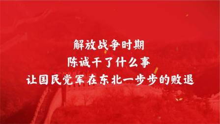 战史分析 解放战争时期，陈诚干了什么事， 让国民党军在东北一步步的败退