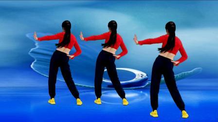 动感腰腹减肥健身操《人生如歌dj》背面演示