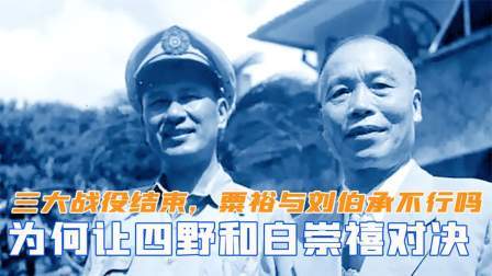 趣谈文史 三大战役结束，为何要让四野和白崇禧对决？粟裕与刘伯承不行吗