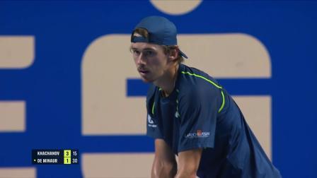 【全场回放】卡恰诺夫2-0德米纳尔 2024ATP维也纳站半决赛