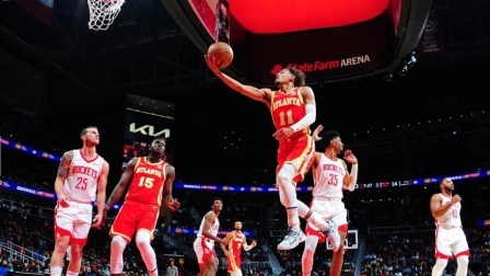 2021-2022赛季NBA集锦 NBA-戈登32分 特雷-杨41+9 火箭逆转击落老鹰