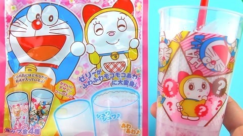 玩具益趣园 多啦a梦冒泡啫喱食玩