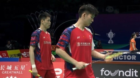 【全场回放】汤杯小组赛A组 中国VS韩国男双：刘雨辰/欧烜屹1-2奇东柱/金元浩