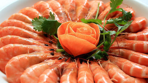 五果香辣桃花虾