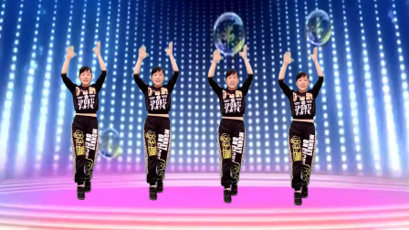 玫香广场舞《响指牛仔》动感时尚，好听好看，正背面附教学