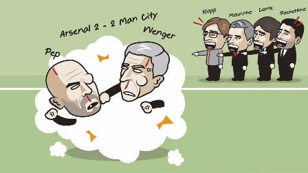 阿森纳曼城狭路相逢 英超争四风谲云诡