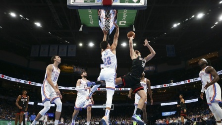 2021-2022赛季NBA集锦 NBA-泰特32+10+7 亚历山大39分 火箭逆转雷霆