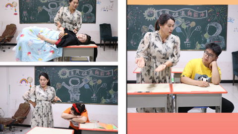 美女家务事 手工老师抓不同分数学生睡觉，学渣被特殊照顾，被子枕头应有尽有