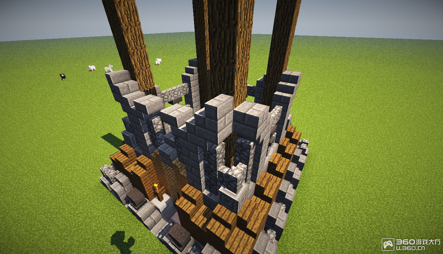 【鹿建小课堂】①[新手向]建筑——兽人哨塔-我的世界-360游戏
