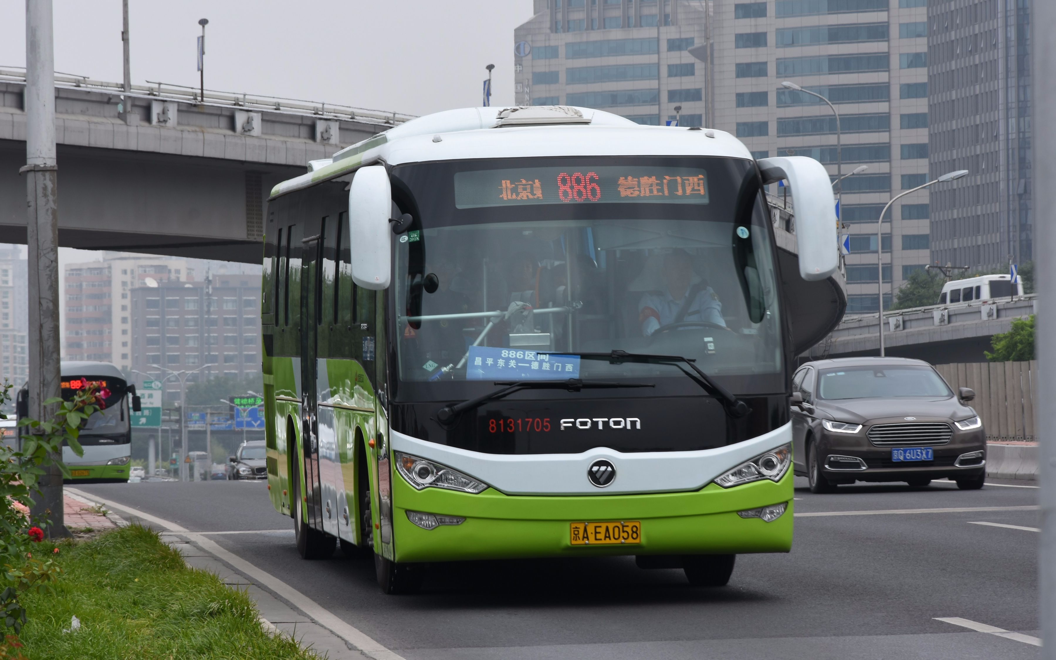 【秋季郊遊好選擇】pov-12 北京公交886路全程車(北京蟒山森林公園-.