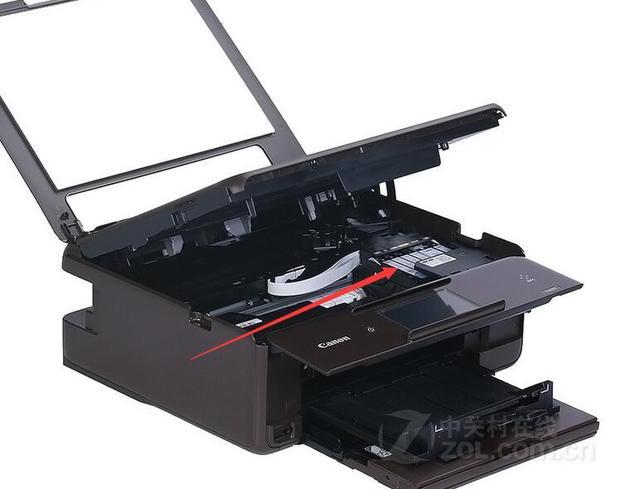 佳能ts8080的废墨盒在哪里?