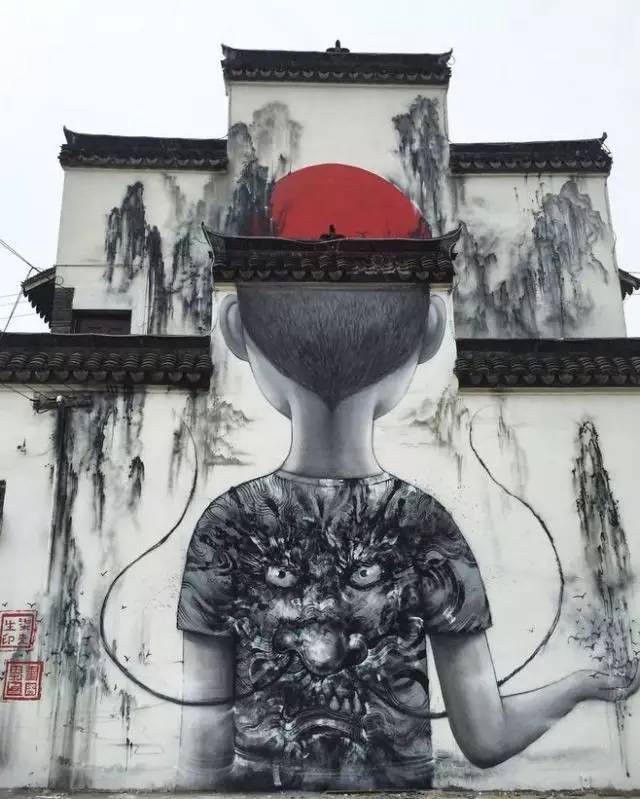 陈英杰的涂鸦很特别