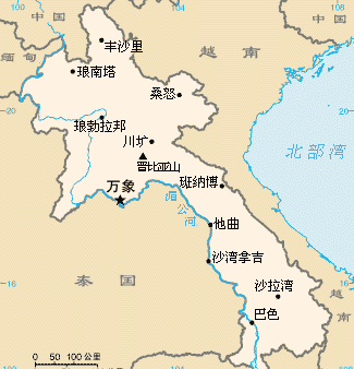 老挝琅南塔地图图片