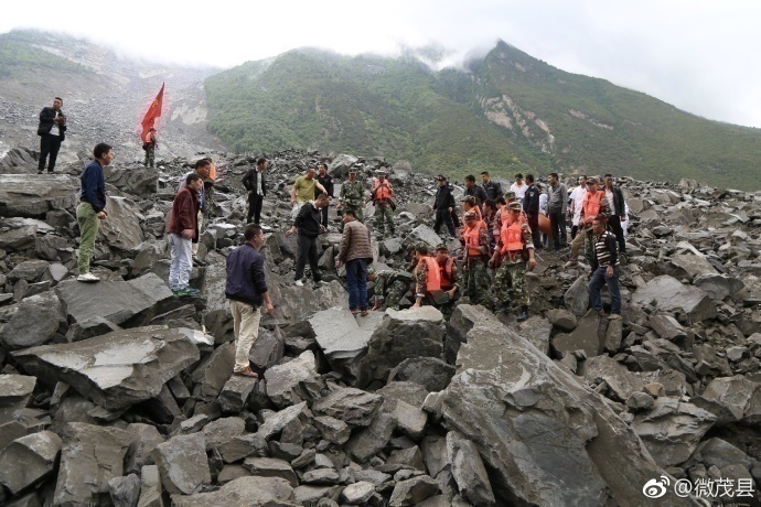 茂县的叠溪海子,是1933年中国叠溪7.