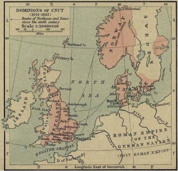 克努特(995―1035年),中世纪英格兰,丹麦和挪威国王.