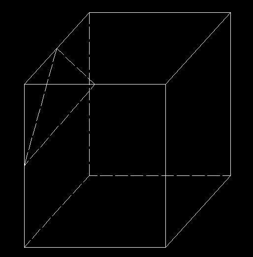 正方体截面三角形图片