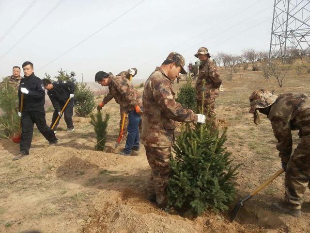 厚植生态基础 共建绿色--兰州高新区连搭镇开展义务植树活动