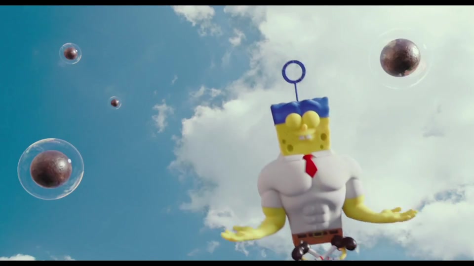 《海绵宝宝3d》首发中文预告片 真人世界大冒险