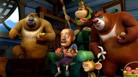 熊出没之熊心归来 熊二炮塔阻止光头强砍树游戏