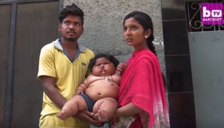 惊讶！印度1岁多女婴每天吃48顿饭